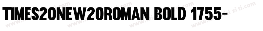 Times20New20Roman Bold 1755字体转换